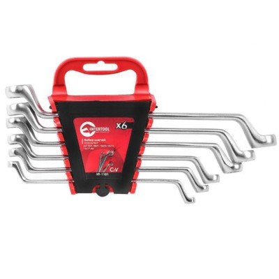 Набор ключей накидных 6шт., 6-17мм, Cr-V Intertool HT-1101