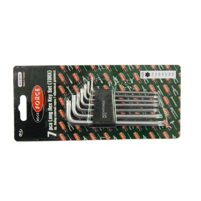 Набор ключей TORX Г-образных длинных, 7 предметов (Т10,Т15,Т20,Т25,Т27,Т30,Т40) в пластиковом держателе ROCKFORCE RF-5071L