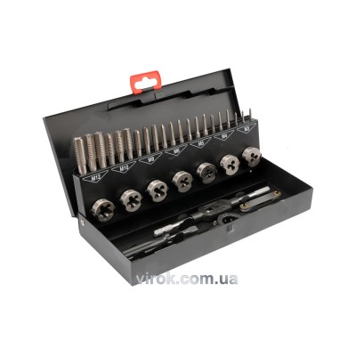 Набор метчиков и плашок YATO М3-М12 32 шт YT-2975