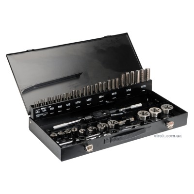 Набор метчиков и плашок YATO М3-М20 56 шт YT-2979