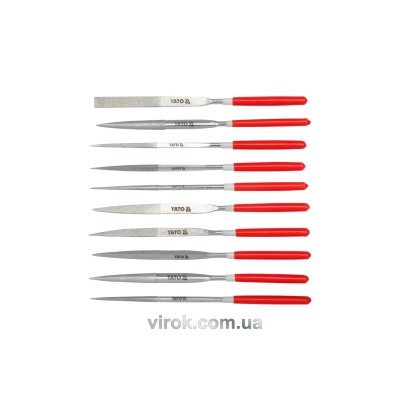 Набор надфилей алмазных YATO 160/50 х 4 мм 10 шт YT-6151
