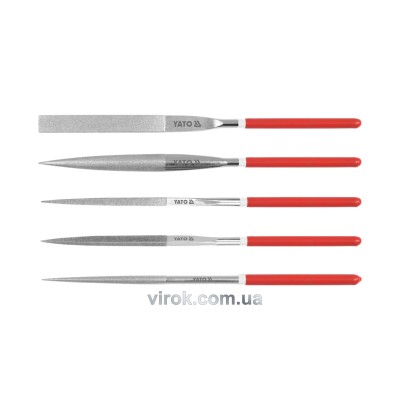 Набор надфилей алмазных YATO 180/70 х 5 мм 5 шт YT-6156