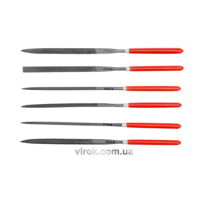 Набор надфилей YATO 140/65 х 3 мм 6 шт YT-6160