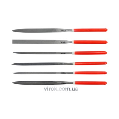 Набор надфилей YATO 160/75 х 4 мм 6 шт YT-6161