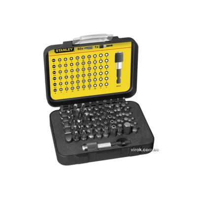 Набор насадок отверточных STANLEY "Expert" с магнитным держателем 1/4" 61 шт 1-13-902 Набор насадок отверточных STANLEY "Expert" с магнитным держателем 1/4" 61 шт 1-13-902