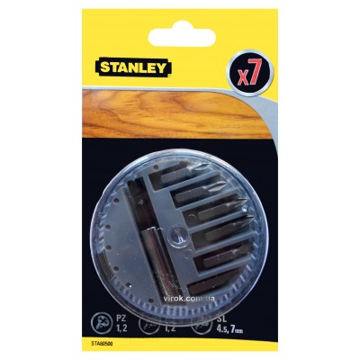 Набор насадок отверточных STANLEY с магнитным держателем 7 шт STA60500-XJ Набор насадок отверточных STANLEY с магнитным держателем 7 шт STA60500-XJ