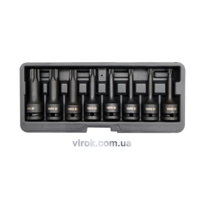 Набір насадок ударних ударних YATO TORX 1/2" T30-80 8 шт YT-1065