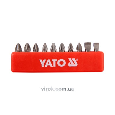 Набор насадок отверточных YATO 1/4" 25 мм 10 шт YT-0482