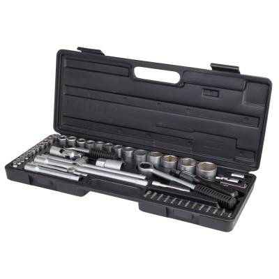 Набір торцевих насадок 1/4", 1/2" + аксесуари 51шт кейс GRAD 6003105