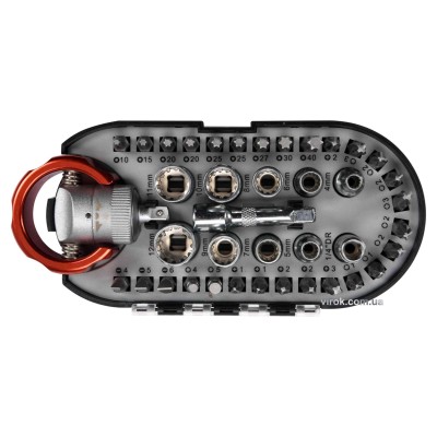 Набор отверточных насадок и торцевых головок YATO 1/4" 40 шт YT-27960