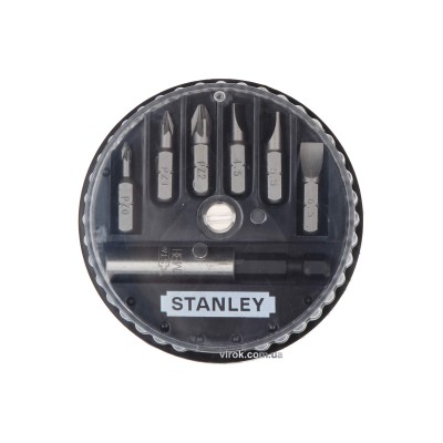 Набор отверточных насадок STANLEY 1/4" SL PZ магнитный держатель 7 шт 1-68-738 Набор отверточных насадок STANLEY 1/4" SL PZ магнитный держатель 7 шт 1-68-738
