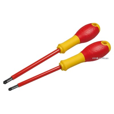 Набор отверток диэлектрических STANLEY "FatMax VDE" до 1000 В PH1 x 100 мм PH2 x 125 мм 2 шт FMHT0-62648 Набор отверток диэлектрических STANLEY "FatMax VDE" до 1000 В PH1 x 100 мм PH2 x 125 мм 2 шт FMHT0-62648