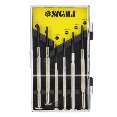 Набор отверток для точных работ 6шт CrV кейс SIGMA 4003051