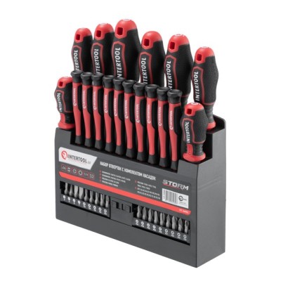 Набор отверток с комплектом насадок 36 ед., STORM Intertool VT-3443