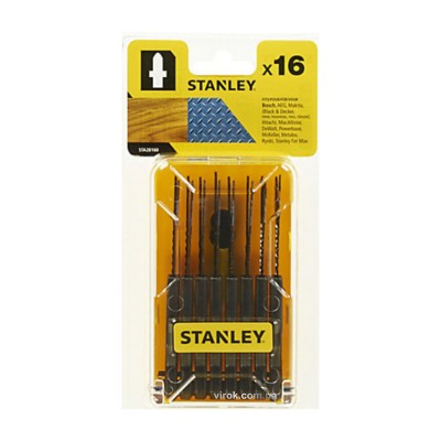 Набор пильных полотен для электролобзика STANLEY 16 шт STA28160-XJ Набор пильных полотен для электролобзика STANLEY 16 шт STA28160-XJ