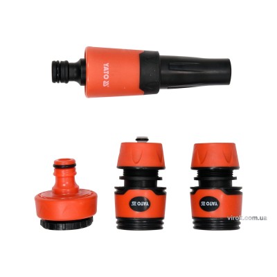 Набір поливальний YATO з наконечниками 1" та 3/4" 4 шт YT-99832