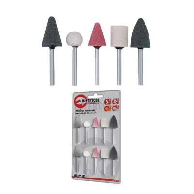 Набір шліфувального каміння 10шт Intertool BT-0020