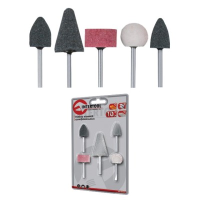 Набір шліфувального каміння 5шт Intertool BT-0015