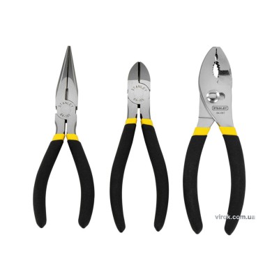 Набор STANLEY: плоскогубцы и кусачки диагональные l=152 мм 3 предмета 0-84-114 Набор STANLEY: плоскогубцы и кусачки диагональные l=152 мм 3 предмета 0-84-114