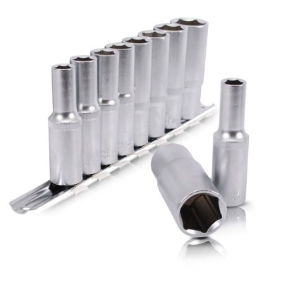 Набор удлиненных головок на планке 10;12;13;14;15;17;19;22-1/2", 8ед Intertool ET-6009