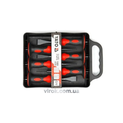 Набор зубил и пробойников с протектором YATO 180 мм 6 шт YT-4710