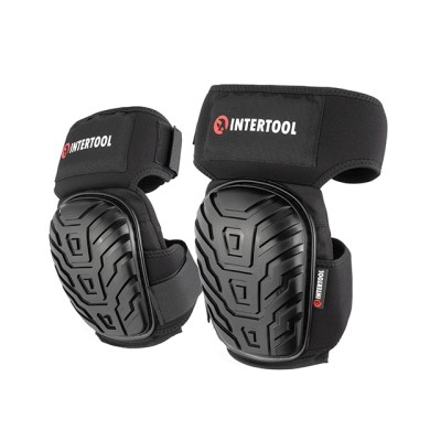 Наколенники защитные, противоскользящие накладки из ПВХ, ткань 600D, гелевые подушки, неопреновые ремни [SP-0054] Intertool SP-0054