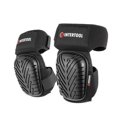 Наколенники защитные, противоскользящие накладки из ПВХ, ткань 600D, гелевые подушки, неопреновые ремни [SP-0056] Intertool SP-0056