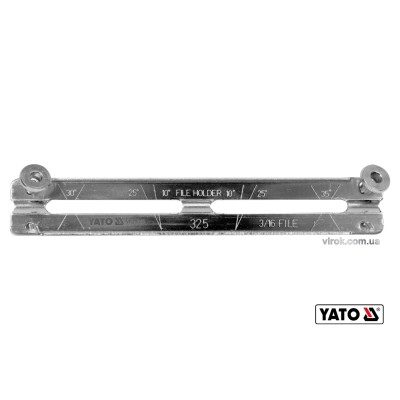 Напрямна для напилка YT-85027 з гвинтовим кріпленням YATO ?4.8 x 190 х 30 мм під 25°/30°/35° YT-85046