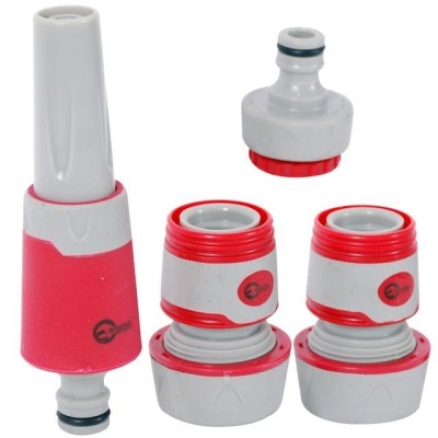 Насадка для полива с плавной регулировкой потока воды для конектора 1/2", адаптер универсальный для конектора 1/2" с внутренней резьбой 1/2"&3/4", к Intertool GE-0028