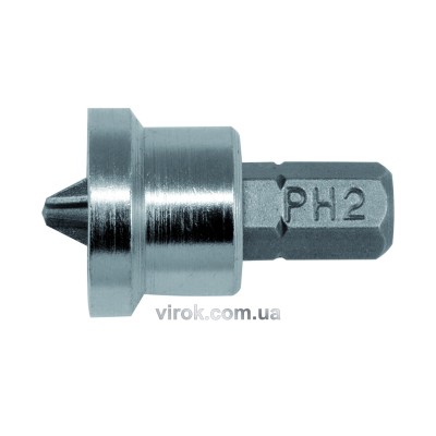Насадка викруткова для гіпсокартону YATO 1/4" хрестова PH2 х 25 мм 20 шт YT-7980