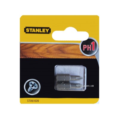 Насадка отверточная STANLEY крестовая PH1 х 25 мм 2 шт STA61020-XJ Насадка отверточная STANLEY крестовая PH1 х 25 мм 2 шт STA61020-XJ
