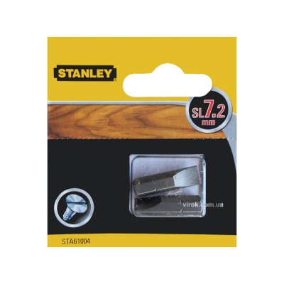 Насадка отверточная STANLEY плоская SL7 х 25 мм 2 шт STA61004-XJ Насадка отверточная STANLEY плоская SL7 х 25 мм 2 шт STA61004-XJ
