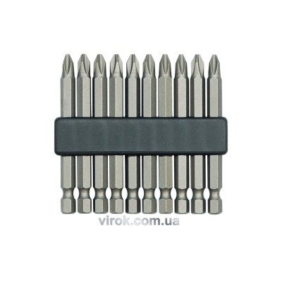 Насадка викруткова VOREL хрестова PН2 х 75 мм 10 шт 65650