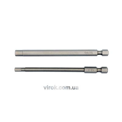 Насадка викрутка YATO 1/4" HEX TAMPER 4/6 х 100 мм 2 шт YT-0495