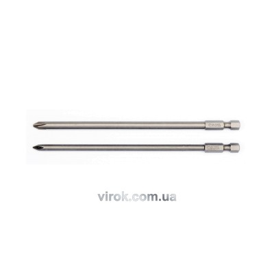 Насадка викрутка YATO 1/4" хрестова PH1/2 х 150 мм 2 шт YT-0489