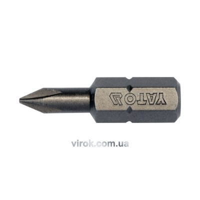 Насадка викруткова YATO 1/4" хрестова РH0 х 25 мм 10 шт YT-78130