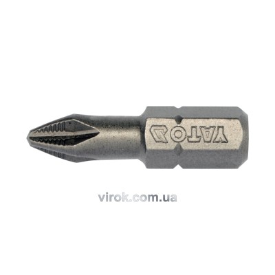 Насадка викруткова YATO 1/4" хрестова РH2 х 25 мм 10 шт YT-04752