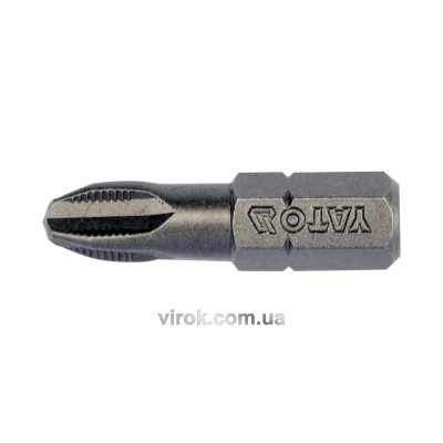 Насадка викрутка YATO 1/4" хрестова РH3 х 25 мм 10 шт YT-04762
