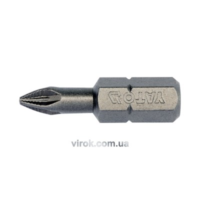 Насадка викруткова YATO 1/4" хрестова РZ1 х 25 мм 10 шт YT-04702