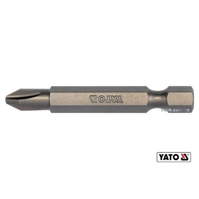 Насадка отверточная YATO "Phillips" PH2 x 50 мм HEX 1/4" 10 шт YT-78152