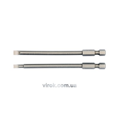 Насадка викрутка YATO плоска 1/4" SL4/5 х 100 мм 2 шт YT-0484