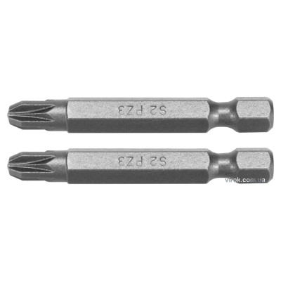 Насадка викрутка YATO "Pozidriv" PZ3 x 50 мм HEX 1/4" AISI S2 2 шт YT-77885