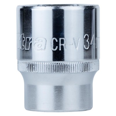 Насадка шестигранна 3/4" 34мм CrV ULTRA 6075342 Насадка шестигранна 3/4" 34мм CrV ULTRA 6075342