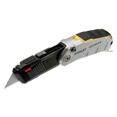 Ніж складаний STANLEY "FatMax" з трапецієподібним лезом + 3 запасні леза FMHT0-10320 Ніж складаний STANLEY "FatMax" з трапецієподібним лезом + 3 запасні леза FMHT0-10320