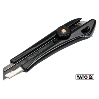 Нож YATO с высувным лезвием с отламывающимися сегментами 18 мм YT-75124