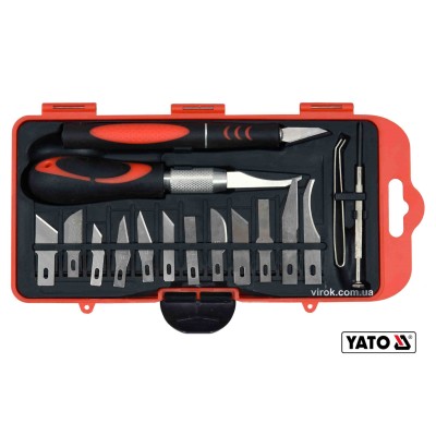 Ножі прецизійні YATO зі змінними лезами 16 шт YT-75370