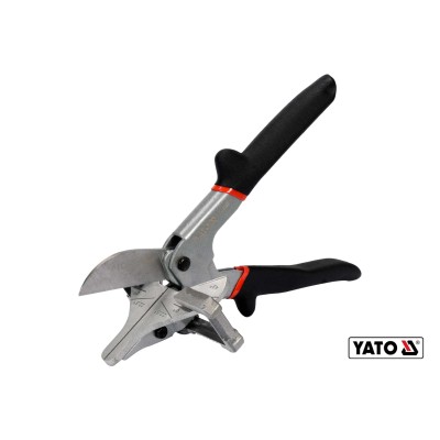 Ножиці для пластику гуми вінілу YATO 245 мм для різання під кутом 22.5° та 45° Cr-V YT-18960