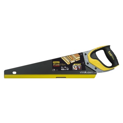 Ножовка по дереву STANLEY "FatMax" с покрытием "Blade Armor" 450 мм 11TPI 2-20-533