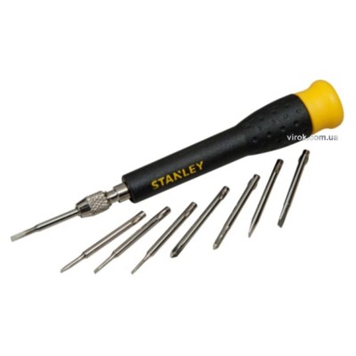 Викрутка-тримач із прецизійними насадками STANLEY 9 шт STHT0-62629