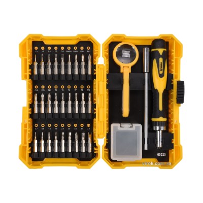 Викрутка-тримач з тріскачкою VOREL 5/32" з насадками 31 шт 65025 Викрутка-тримач з тріскачкою VOREL 5/32" з насадками 31 шт 65025